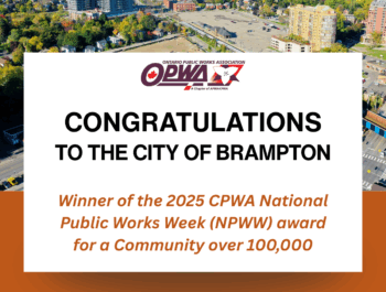 Photo for 2025 CPWA National Public Works Week Award Winner
