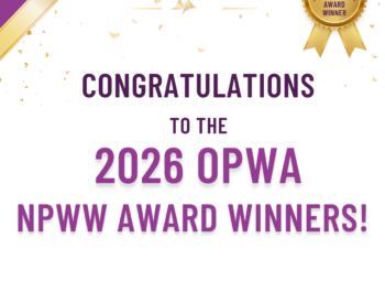 Photo for 2026 OPWA NPWW Award Winners